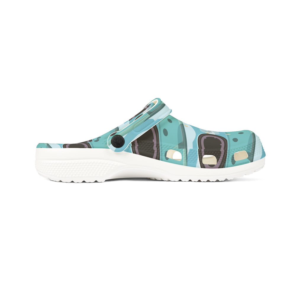 FnF Studio RadioRetro Boombox Pattern Clogs