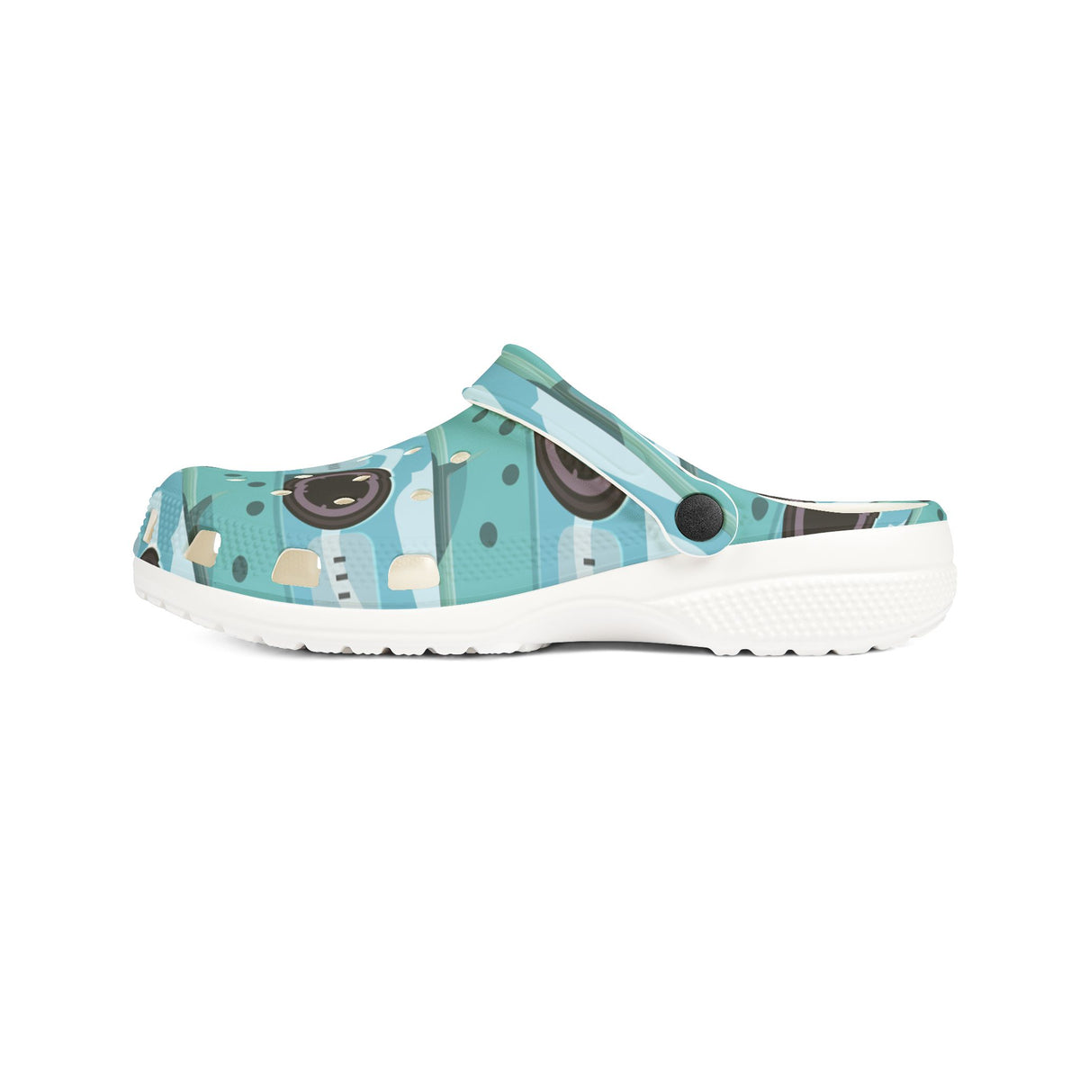 FnF Studio RadioRetro Boombox Pattern Clogs