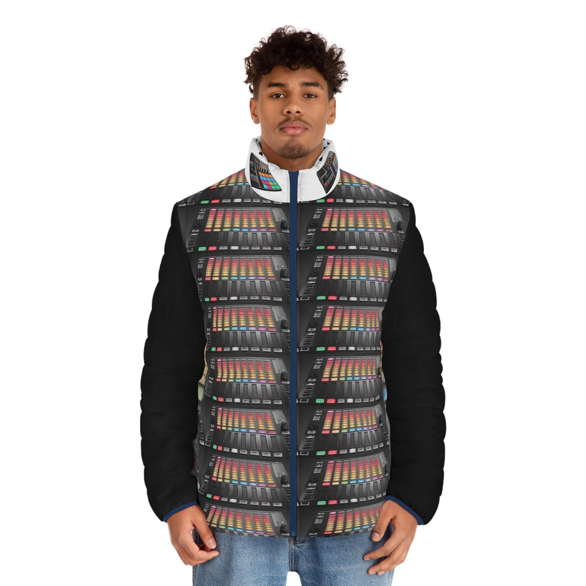 Men's Maschine Puffer Jacket (AOP)